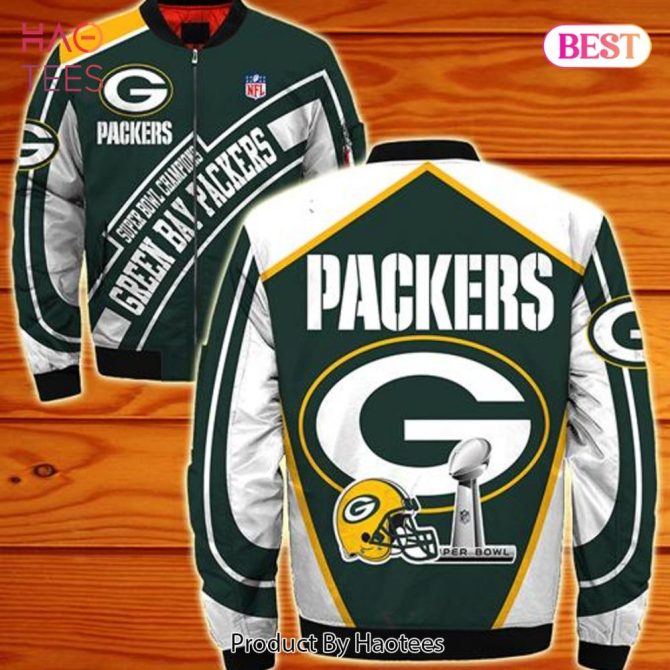Green Bay Packers Super Bowl Champions Bomber Jacket - Stylish Nfl Fan Gear - Image 2