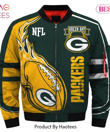 Green Bay Packers Nfl Bomber Jacket - Stylish Fan Gear For Ultimate Game Day Comfort