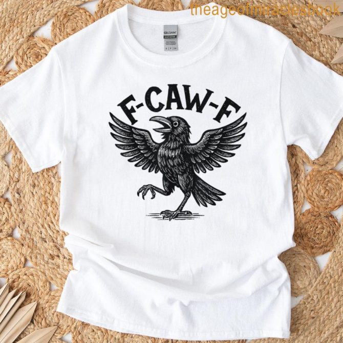 Halloween F Caw F Black Bird F-Caw-F Crow Women Men T-Shirt