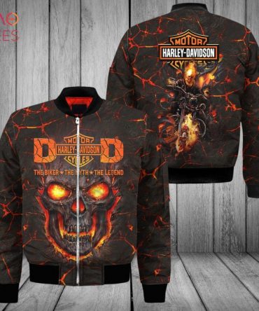 Harley-Davidson Biker Jacket – Bold Skull Design, Perfect For Motorcycle Enthusiasts