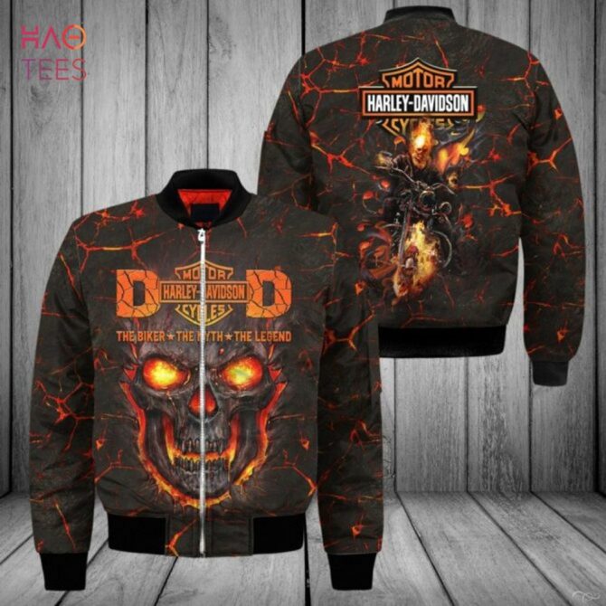 Harley-Davidson Biker Jacket – Bold Skull Design, Perfect For Motorcycle Enthusiasts - Image 2