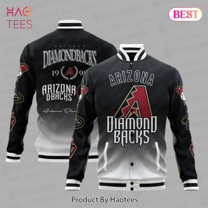 Arizona Diamondbacks Bomber Jacket - Classic Black Varsity Style For Fans
