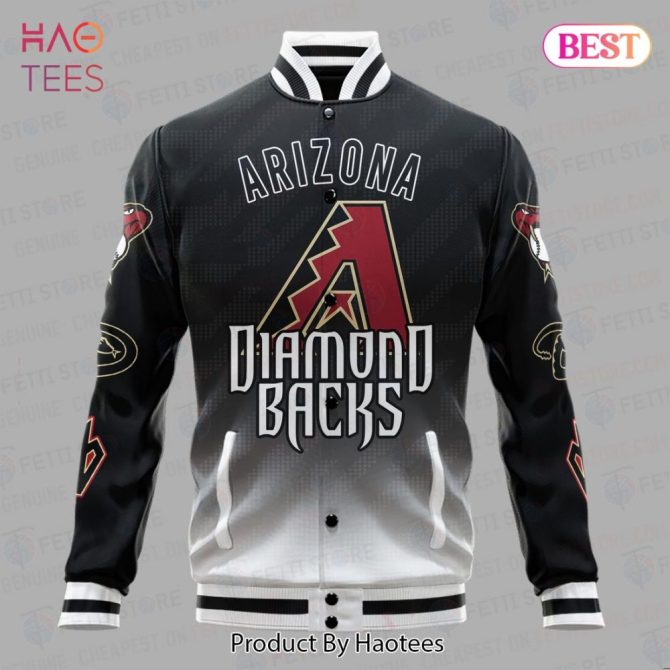 Arizona Diamondbacks Bomber Jacket - Classic Black Varsity Style For Fans - Image 2