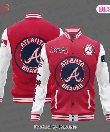 Atlanta Braves Varsity Jacket - Premium Red & White Baseball Style For Fans