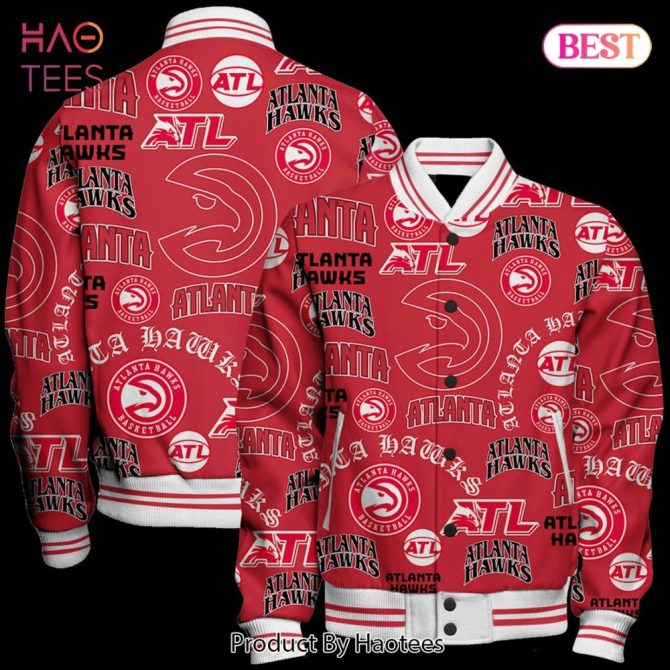 Atlanta Hawks Red Bomber Jacket - Stylish & Official Nba Fan Gear