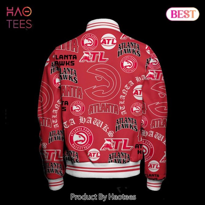 Atlanta Hawks Red Bomber Jacket - Stylish & Official Nba Fan Gear - Image 3