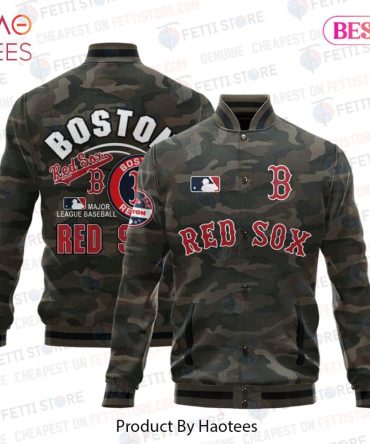 Boston Red Sox Camo Bomber Jacket - Stylish Mlb Fan Gear For All Seasons