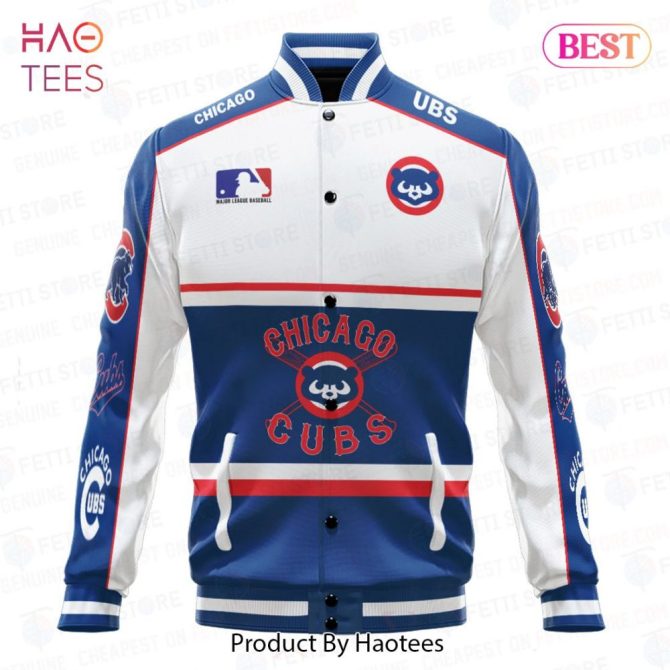 Chicago Cubs Varsity Jacket - Premium Mlb Fan Apparel By Haotees - Image 2