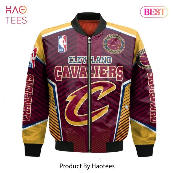 Hot Cleveland Cavaliersnational Basketball Association   Unisex 3D Bomber Jacket - Image 2