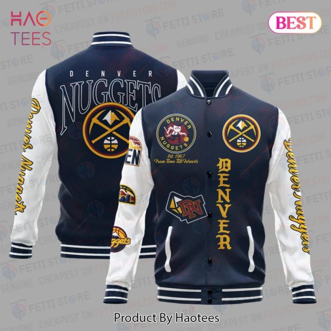 Denver Nuggets Varsity Jacket - Stylish Fan Apparel, Unisex, Premium Quality