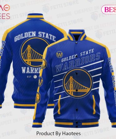 Golden State Warriors Blue Varsity Jacket - Stylish Team Apparel For Fans