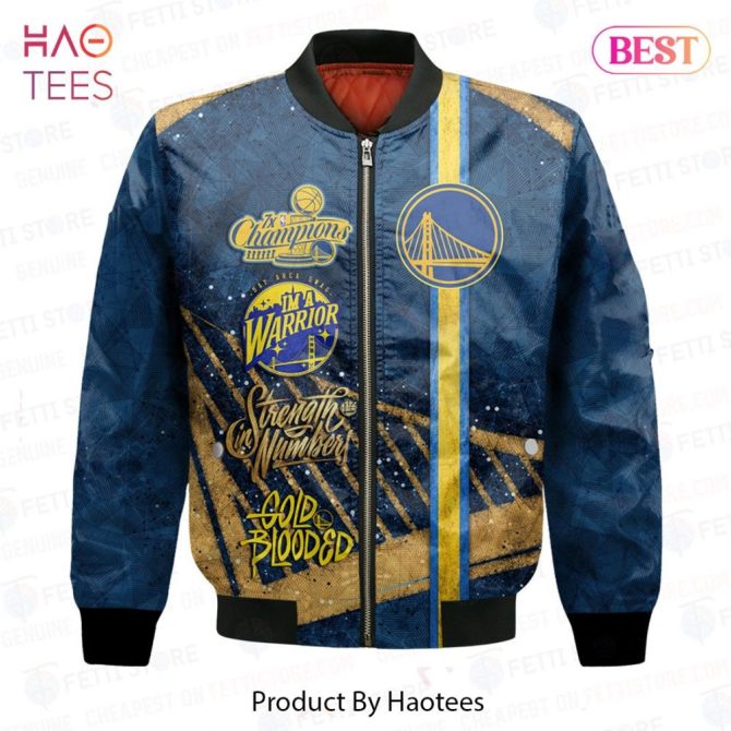 Hot Golden State Warriorsnba Aop Bomber Jacket - Image 2