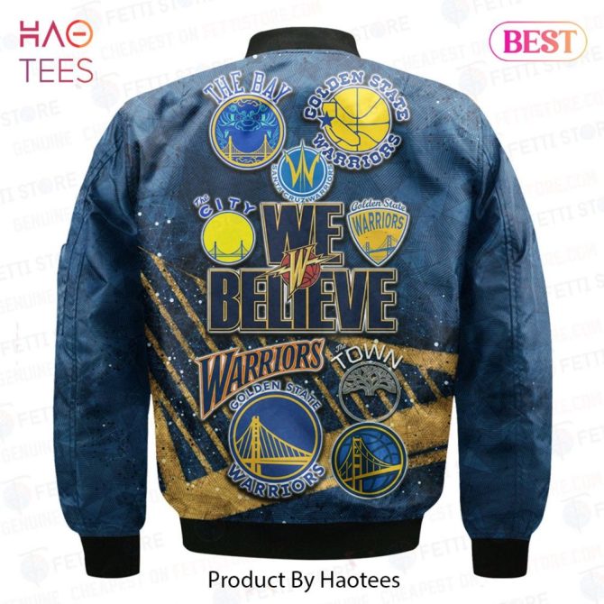Hot Golden State Warriorsnba Aop Bomber Jacket - Image 3