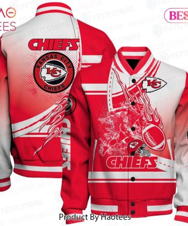 Official Kansas City Chiefs Varsity Jacket - Bold Red & White Design, Perfect Gift For Nfl Fans!