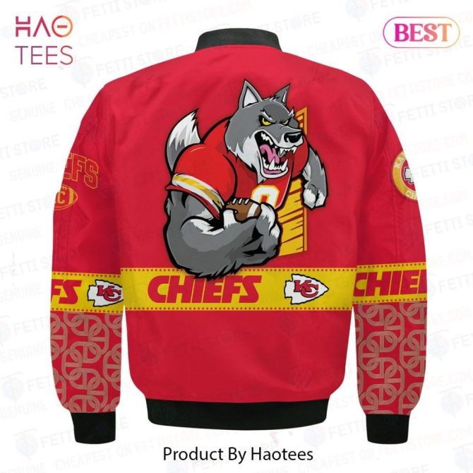 Hot Kansas City Chiefsnational Football League Red Aop Bomber Jacket - Image 3