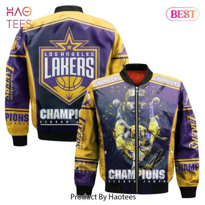 Hot Los Angeles Lakersnational Basketball Association   Unisex 3D Bomber Jacket