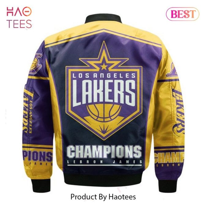 Hot Los Angeles Lakersnational Basketball Association   Unisex 3D Bomber Jacket - Image 3