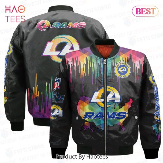 Hot Los Angeles Ramsnational Football League Aop Bomber Jacket