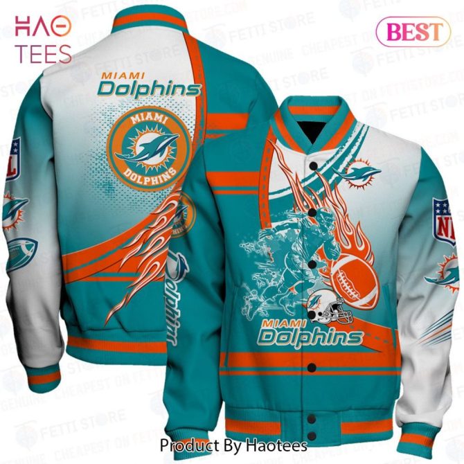Miami Dolphins Varsity Jacket - Bold Design, Perfect Gift For Fans!