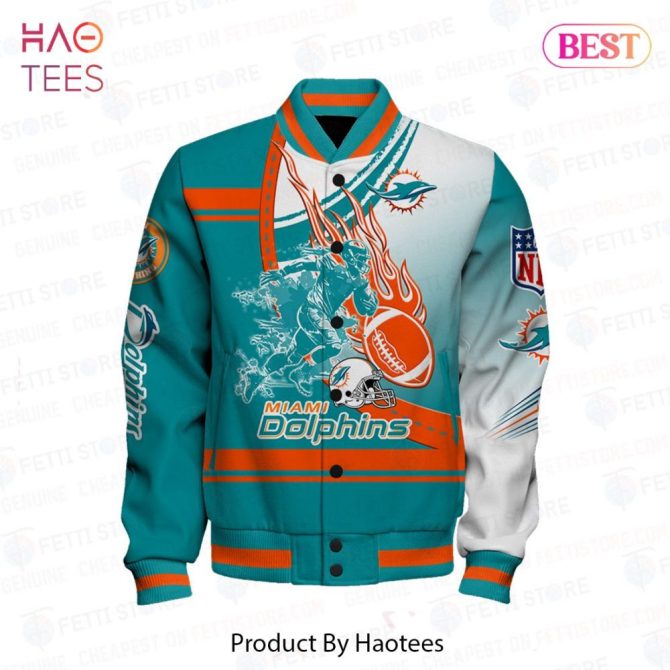 Miami Dolphins Varsity Jacket - Bold Design, Perfect Gift For Fans! - Image 2