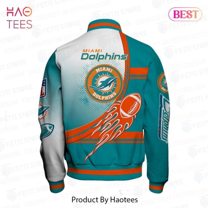 Miami Dolphins Varsity Jacket - Bold Design, Perfect Gift For Fans! - Image 3