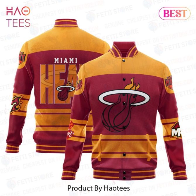 Miami Heat Varsity Jacket - Bold Design, Perfect For Fans , Limited Edition