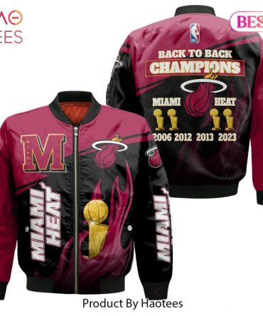 Hot Miami Heatnational Basketball Association   Unisex 3D Bomber Jacket