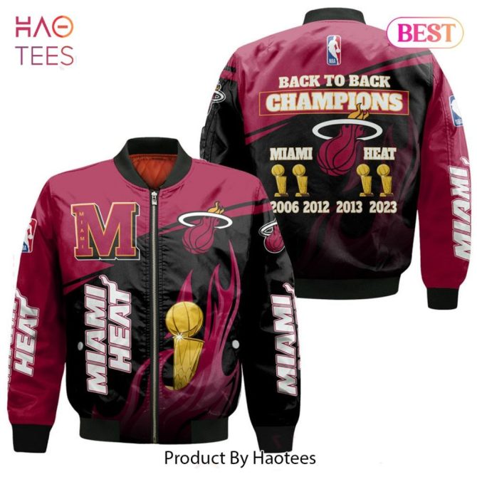 Hot Miami Heatnational Basketball Association   Unisex 3D Bomber Jacket