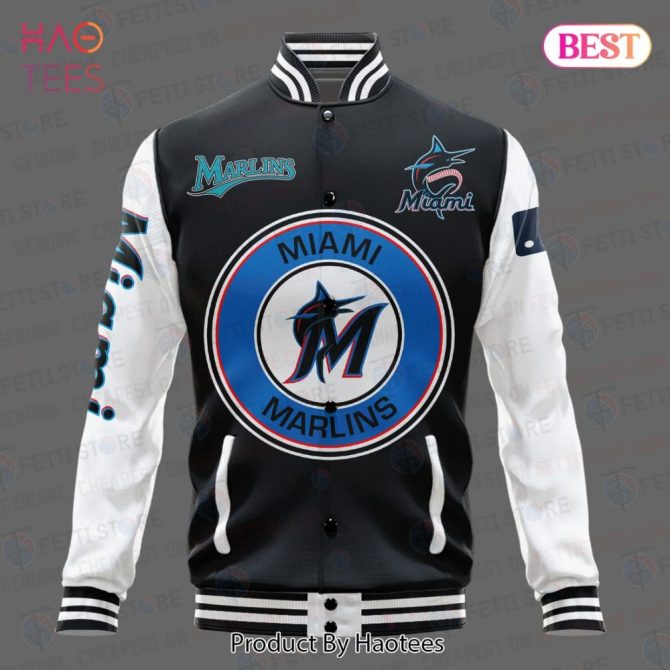 Miami Marlins Varsity Jacket - Stylish Mlb Team Apparel For Fans - Image 2