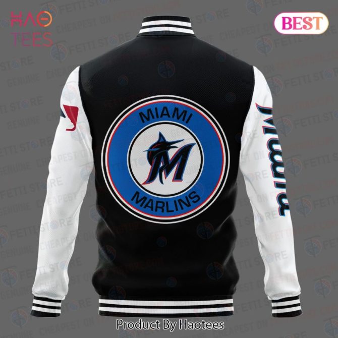 Miami Marlins Varsity Jacket - Stylish Mlb Team Apparel For Fans - Image 3