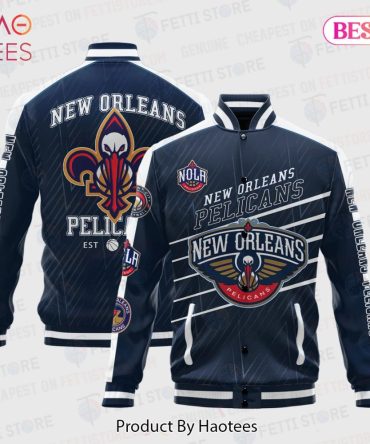 New Orleans Pelicans Bomber Jacket - Stylish Fan Gear With Bold Logo Design