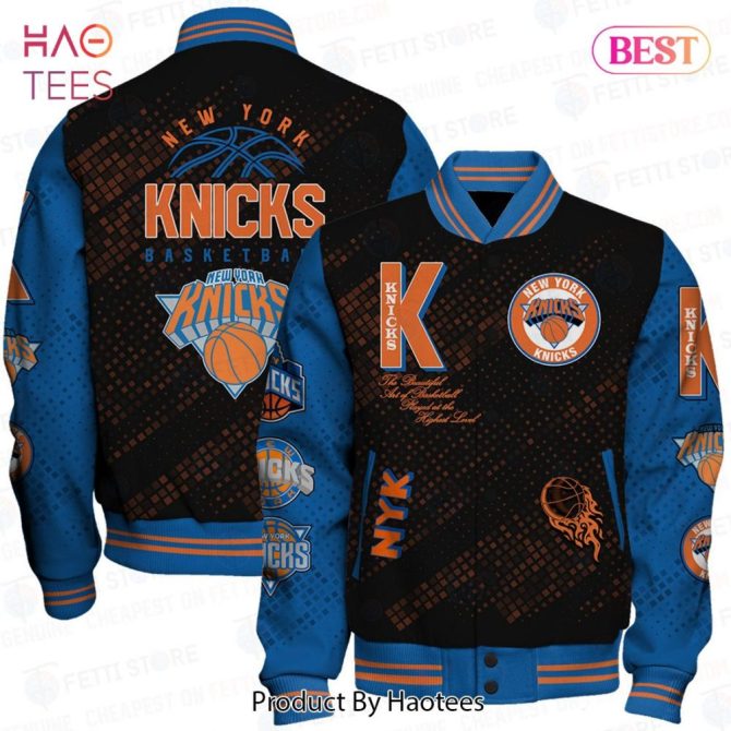 Ny Knicks Basketball Varsity Jacket - Stylish Fan Gear For Game Day , Limited Edition