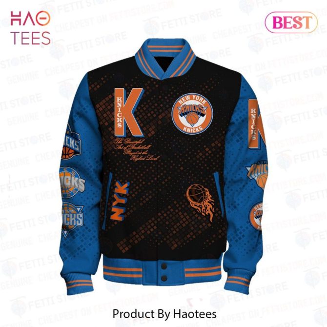 Ny Knicks Basketball Varsity Jacket - Stylish Fan Gear For Game Day , Limited Edition - Image 2