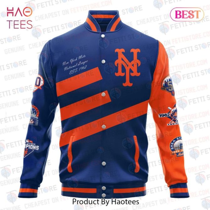 Ny Mets Varsity Jacket - Official Mlb Team Apparel, Stylish & Cozy, Perfect Gift For Baseball Fans - Image 2