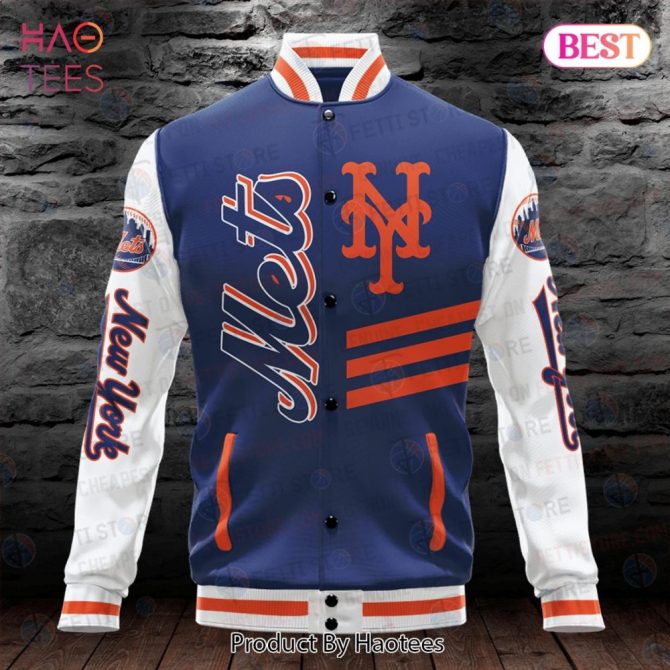 New York Mets Varsity Jacket - Stylish Mlb Fan Apparel For Men & Women - Image 2