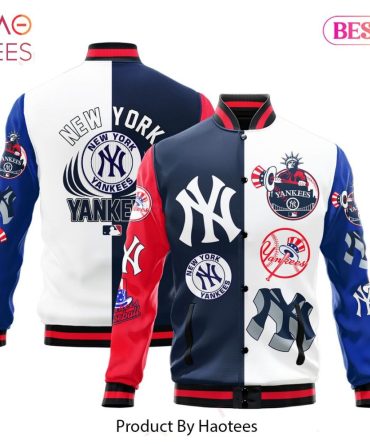 New York Yankees Retro Varsity Jacket - Stylish Team Logo Bomber By Haotees