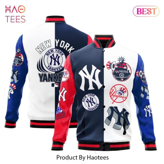 New York Yankees Retro Varsity Jacket - Stylish Team Logo Bomber By Haotees