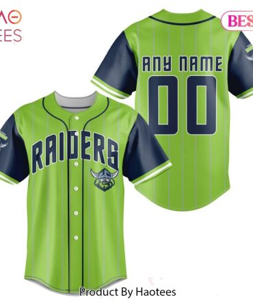 Customizable Green Raiders Baseball Jersey – Add Your Name & Number – Perfect Gift!