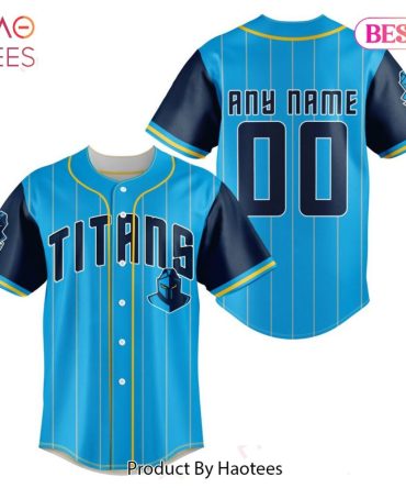 Customizable Titans Baseball Jersey - Personalize With Any Name & Number - Perfect Gift For Sports Fans!