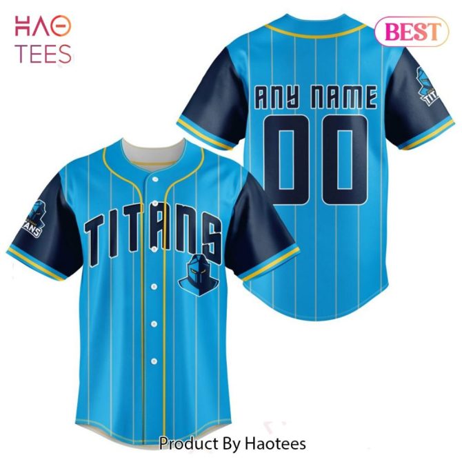 Customizable Titans Baseball Jersey - Personalize With Any Name & Number - Perfect Gift For Sports Fans!