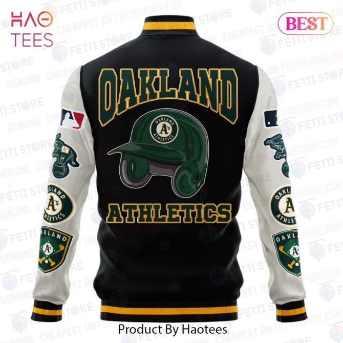 Oakland Athletics Varsity Jacket - Stylish Mlb Fan Gear By Haotees - Image 3
