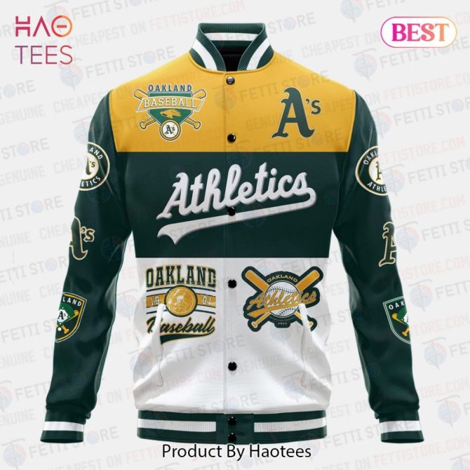 Oakland Athletics Varsity Jacket - Stylish Baseball Fan Apparel By Haotees - Image 2