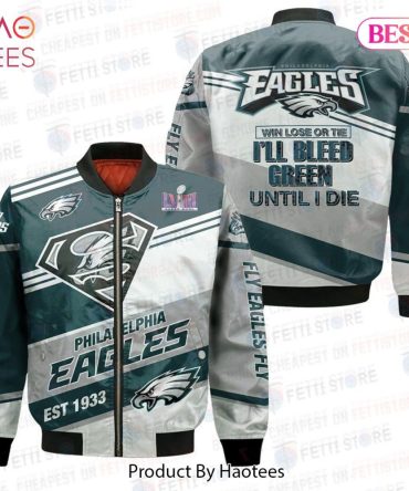 Hot Philadelphia Eagles Est 1933 Print 3D Bomber Jacket