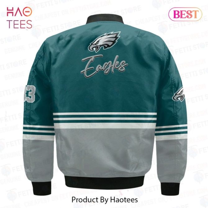 Hot Philadelphia Eaglesnational Football League Aop Bomber Jacket - Image 3