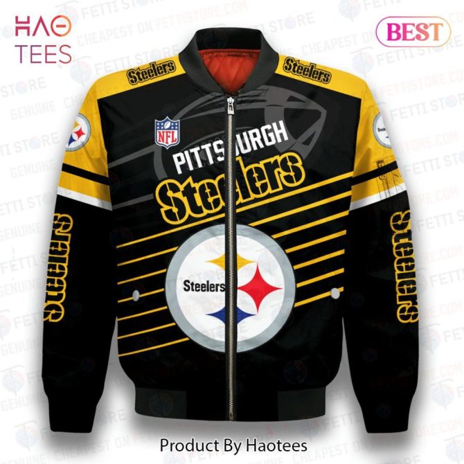 Hot Pittsburgh Steelers National Football League 3D Bomber Jacket - Image 2