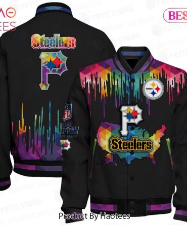 Colorful Steelers Varsity Jacket – Bold Style For Passionate Fans