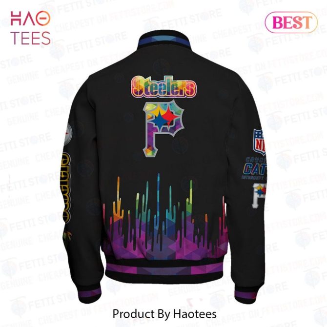 Colorful Steelers Varsity Jacket – Bold Style For Passionate Fans - Image 3