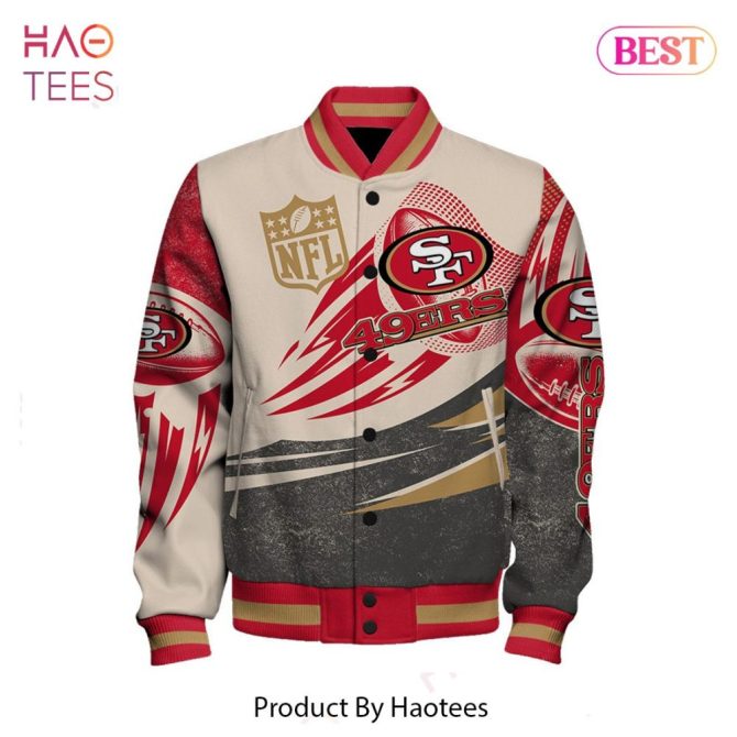 Custom 49Ers Nfl Varsity Jacket - Personalized Name, Unisex, Premium Quality - Image 2