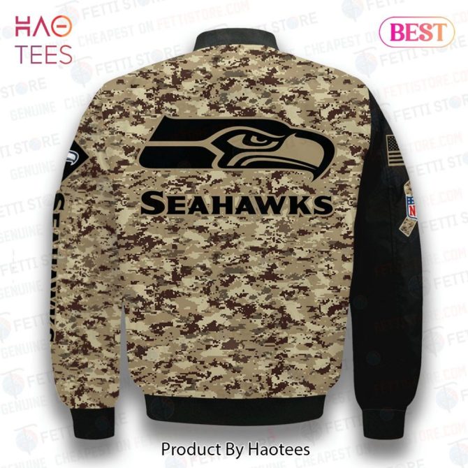 Hot Seattle Seahawksnational Football League Aop Bomber Jacket - Image 3
