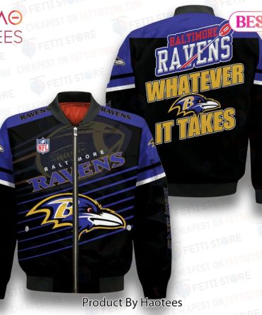 Hot Trend Baltimore Ravens National Football League 3D Bomber Jacket